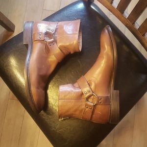 Frye Men's Patrick Harness Back-Zip Boot  Copper